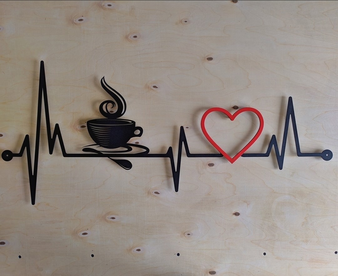 imagem do arquivo vetor para download Decoração de Parede Café e Cardio