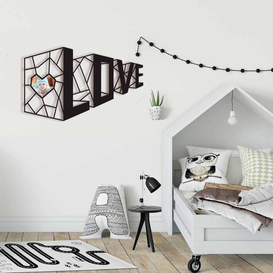imagem do arquivo vetor para download Decoração de Parede com Amor em 3D