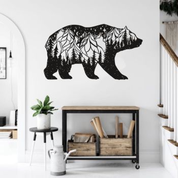 imagem do arquivo vetor para download Decoração de Parede com Urso