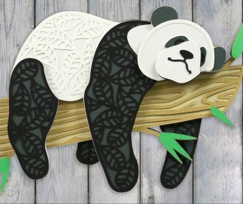 imagem do arquivo vetor para download Decoração de Parede para Jardim Panda 