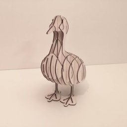 imagem do arquivo vetor para download Decoração de Pato em Madeira Cortada a Laser