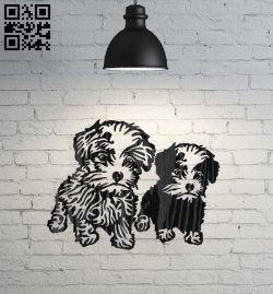 imagem do arquivo vetor para download Decoração de parede Cachorro 