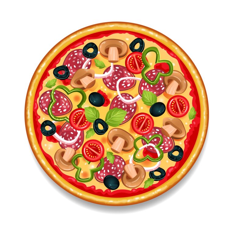 imagem do arquivo vetor para download Desenho de pizza