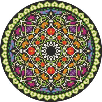 imagem do arquivo vetor para download Design de Mandala para Corte a Laser 