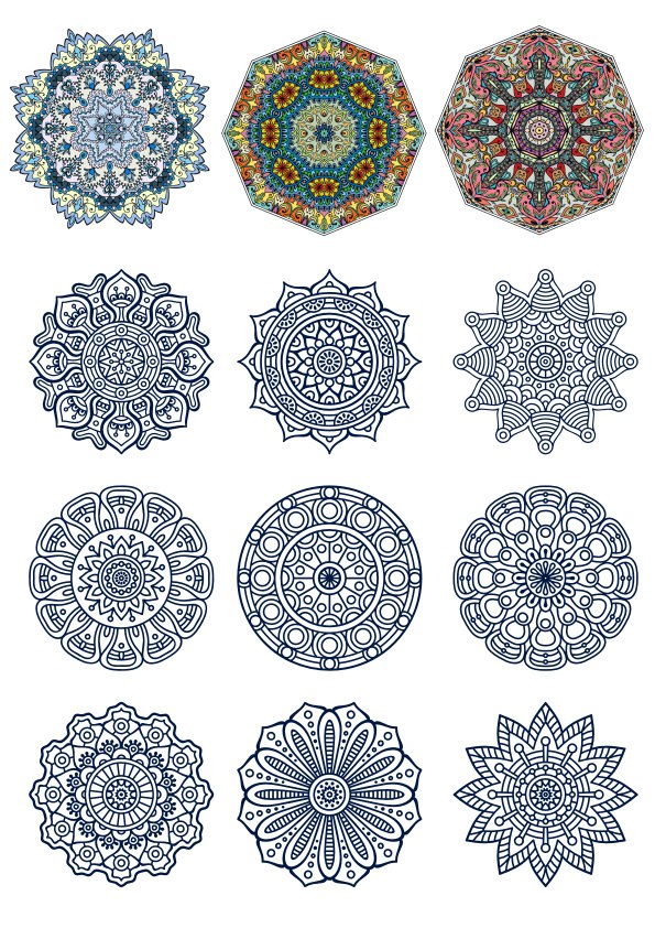 imagem do arquivo vetor para download Design ornamental decorativo