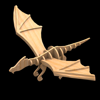 imagem do arquivo vetor para download Dragao 3D