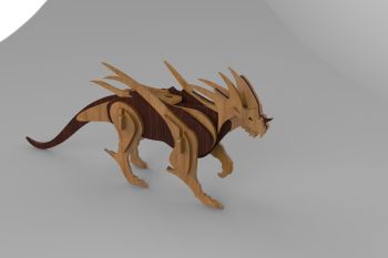 imagem do arquivo vetor para download Dragão 3D
