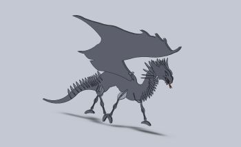 imagem do arquivo vetor para download Dragão 3D