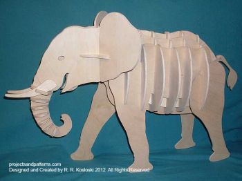 imagem do arquivo vetor para download Elefante 3D