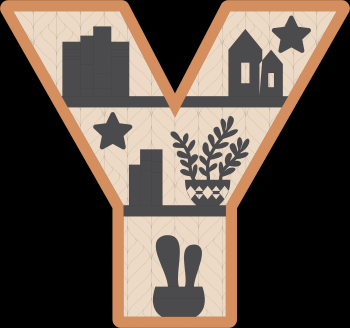 imagem do arquivo vetor para download Estante Y Alfabético Decorativo