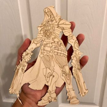 imagem do arquivo vetor para download Figura de ação do Overwatch Reaper