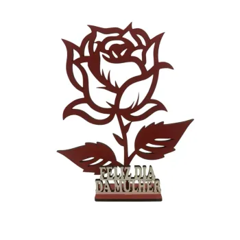 imagem do arquivo vetor para download Flor em mdf lembrancinha dia das mulheres  