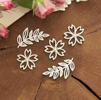 imagem do arquivo vetor para download Flores Decorativas para Corte a Laser