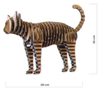 imagem do arquivo vetor para download Gato  3D
