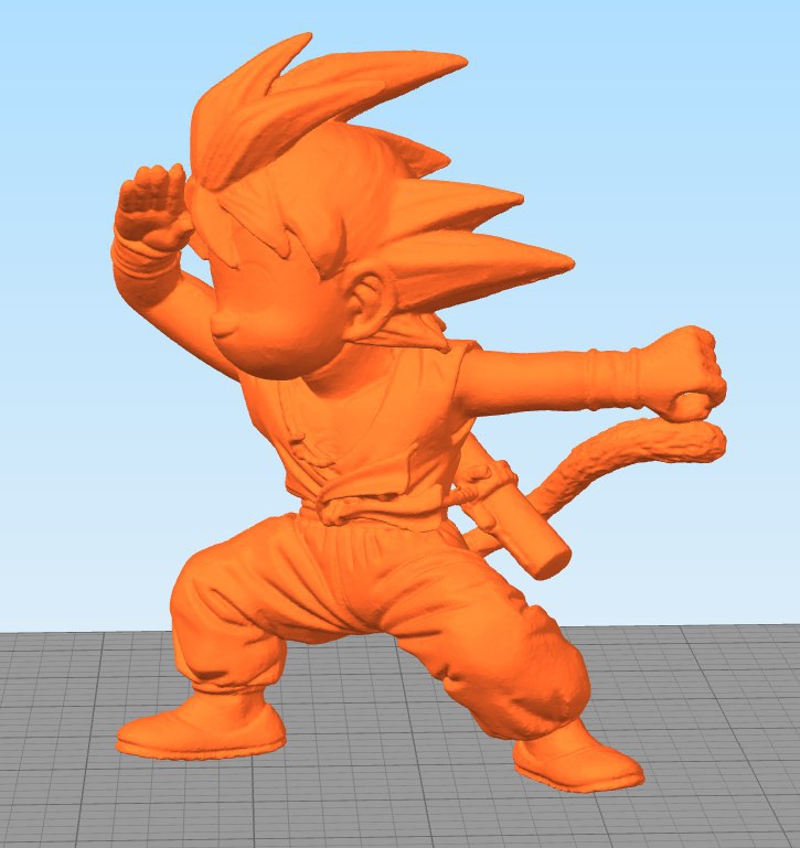 imagem do arquivo vetor para download Goku 3d