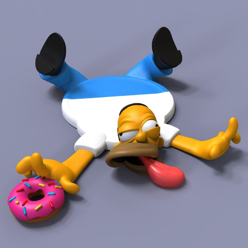 imagem do arquivo vetor para download Humer 3d Simpson