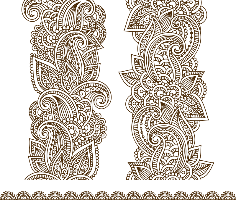 imagem do arquivo vetor para download Ilustração vetorial Mehndi Vector