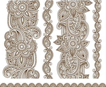 imagem do arquivo vetor para download Ilustração vetorial de Mehndi