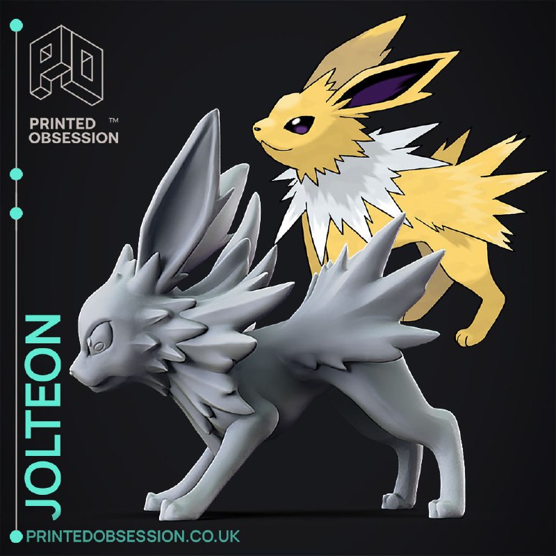 imagem do arquivo vetor para download Jolteon 3d