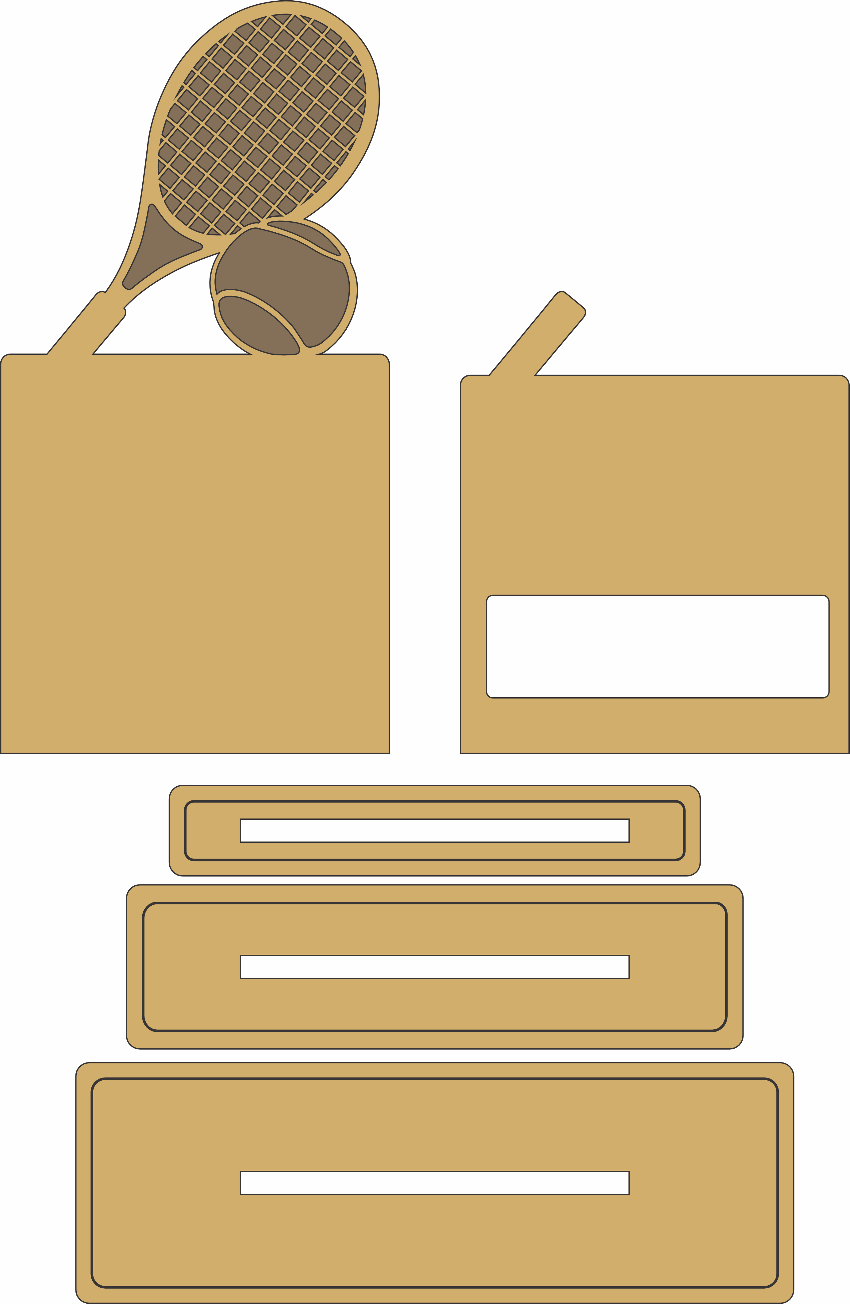 imagem do arquivo vetor para download Kit Troféu de Esporte Tênis