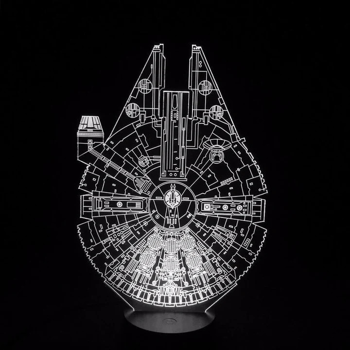 imagem do arquivo vetor para download Lâmpada 3D de Star Wars Millenniu