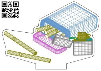 imagem do arquivo vetor para download Lâmpada led ilusão 3D Cigarro