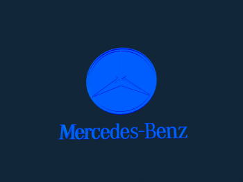 imagem do arquivo vetor para download Logotipo da Mercedes benz 3d