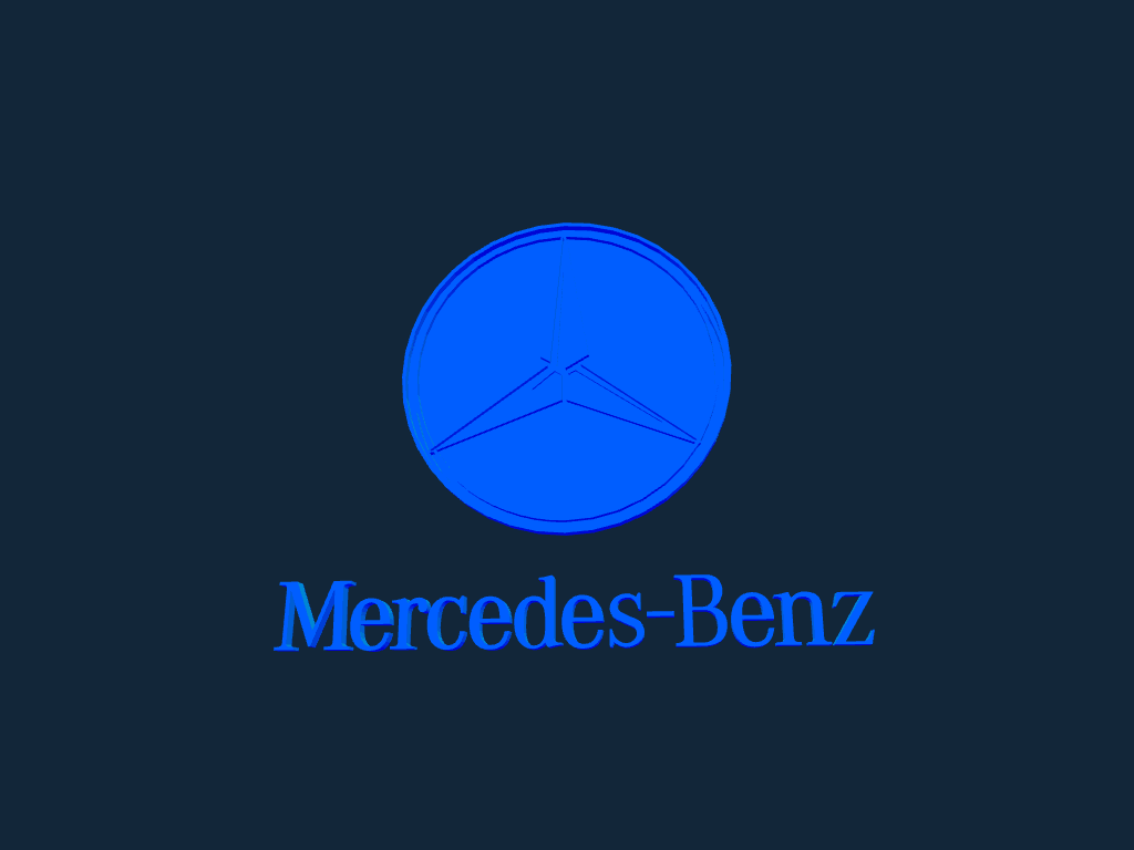 imagem do arquivo vetor para download Logotipo da Mercedes benz 3d