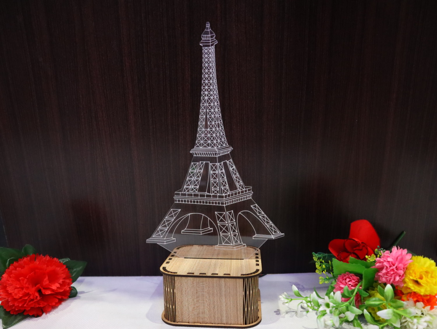 imagem do arquivo vetor para download Luminária 3D Torre Eiffel  3mm