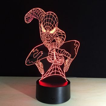 imagem do arquivo vetor para download Luminária Noturna do Spider-Man