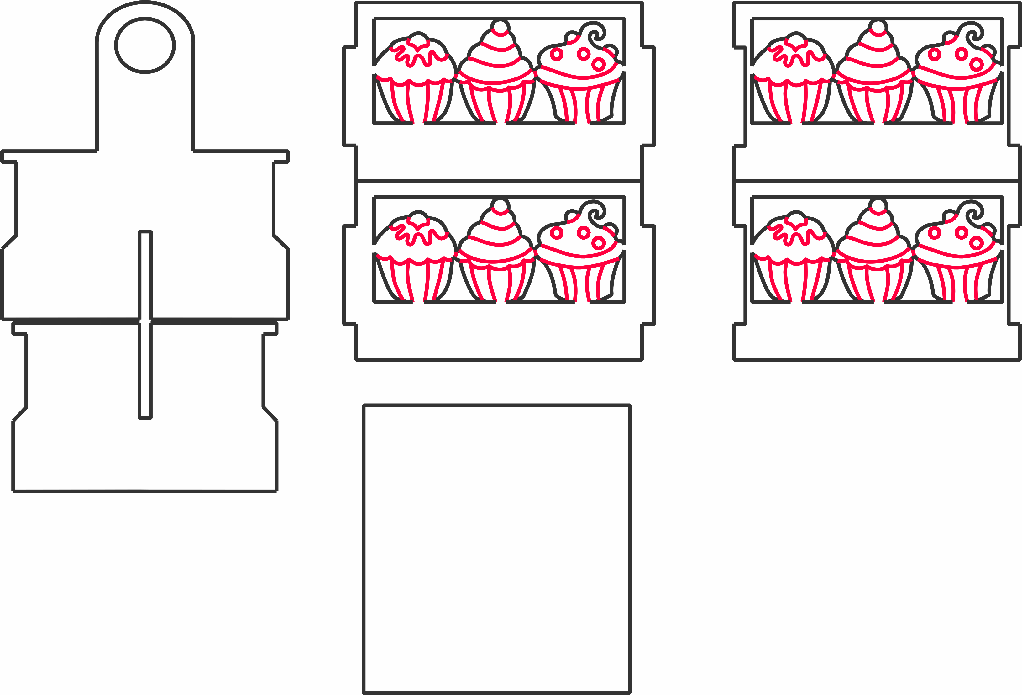 imagem do arquivo vetor para download Maletinha de mdf