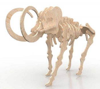 imagem do arquivo vetor para download Mammoth 3D