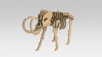 imagem do arquivo vetor para download Mamute 3D