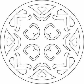 imagem do arquivo vetor para download Mandala Celta Abstrata