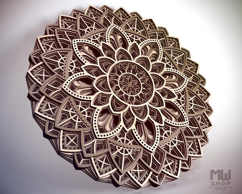 imagem do arquivo vetor para download Mandala Decorativa em Camadas