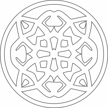 imagem do arquivo vetor para download Mandala Estrela de Diamante