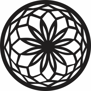 imagem do arquivo vetor para download Mandala Geométrica Circular