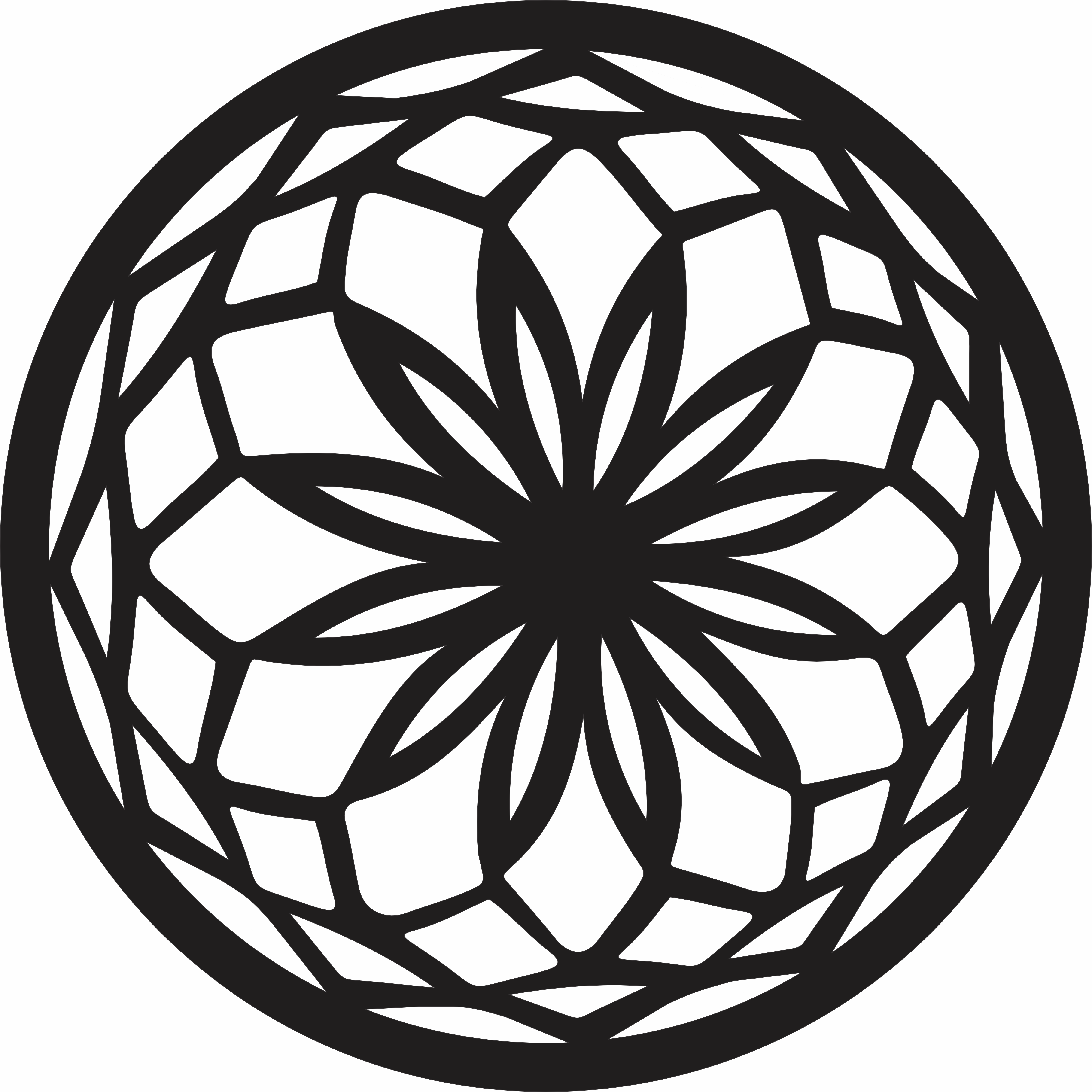 imagem do arquivo vetor para download Mandala Geométrica Circular