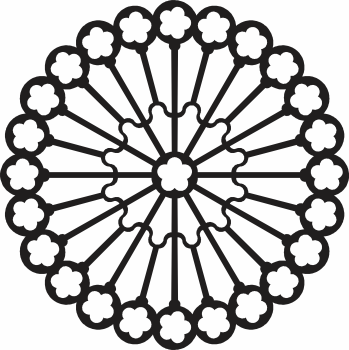 imagem do arquivo vetor para download Mandala Margarida Geométrica