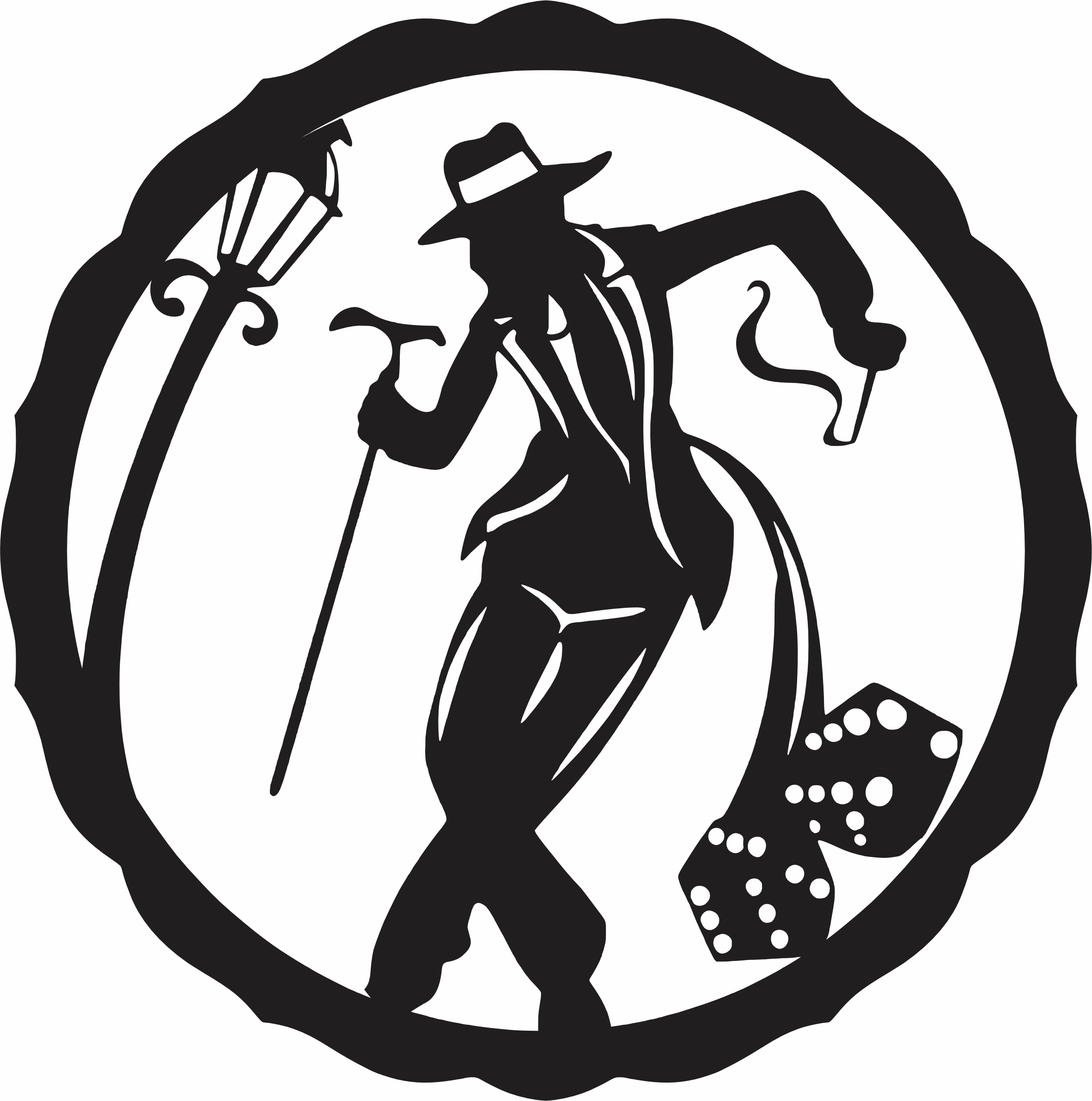 imagem do arquivo vetor para download Mandala Orixá Zé Pelintra