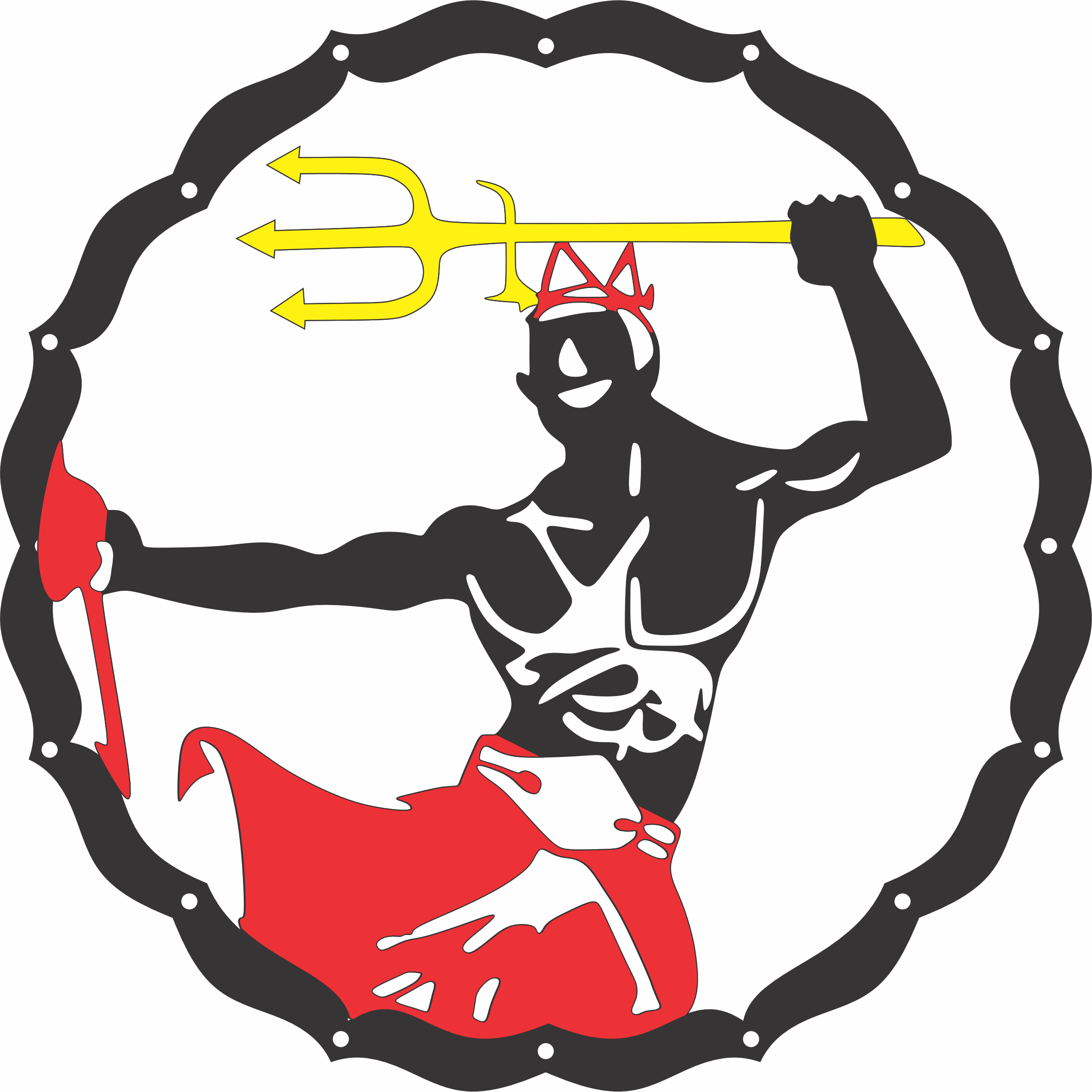 imagem do arquivo vetor para download Mandala Orixá  Exú