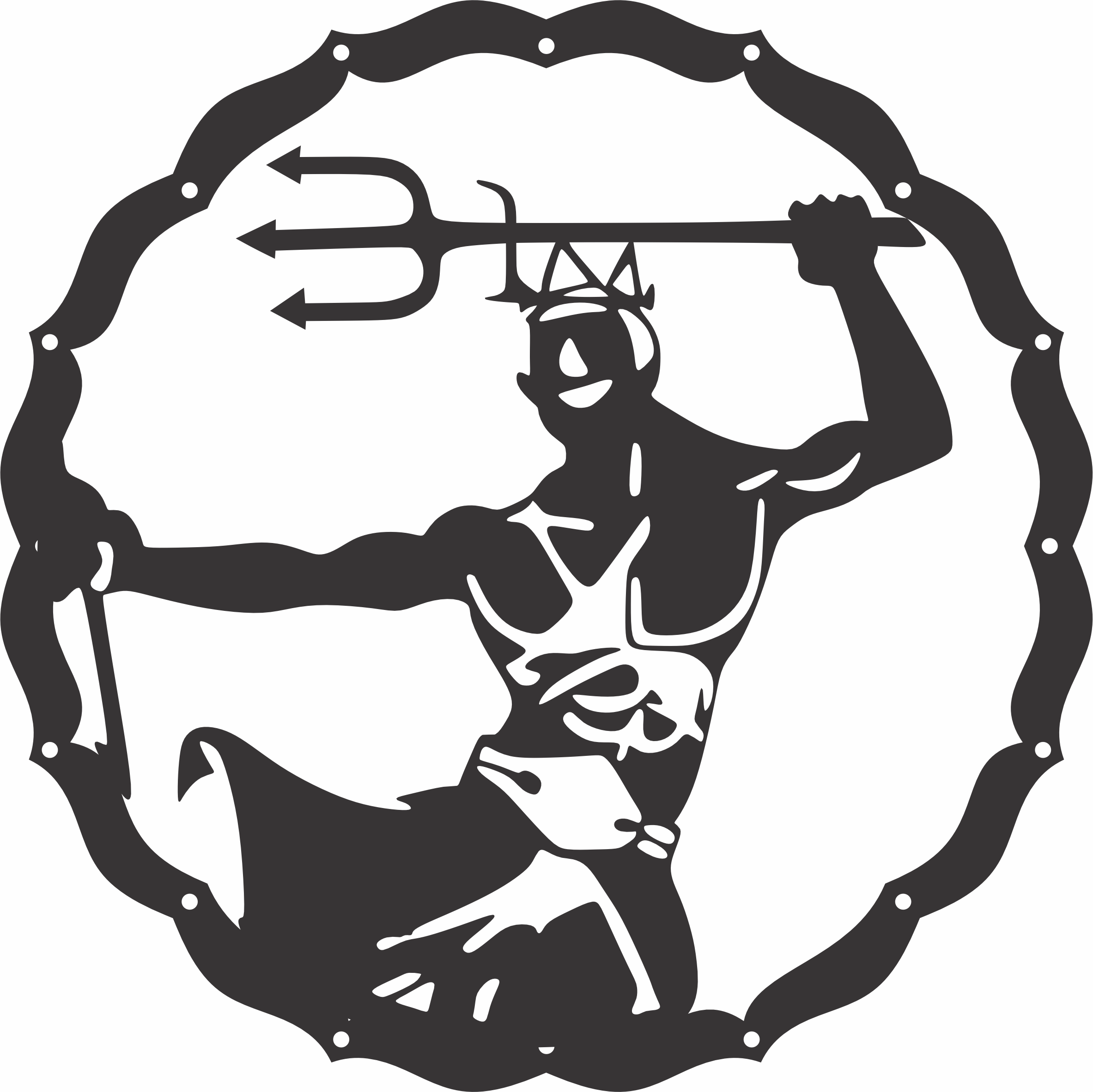 imagem do arquivo vetor para download Mandala Orixá  Exú