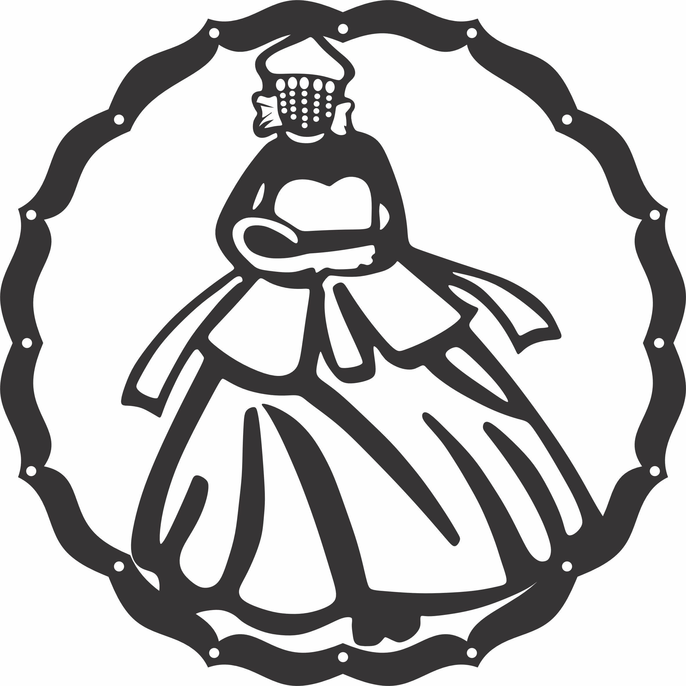 imagem do arquivo vetor para download Mandala Orixá  Nanã