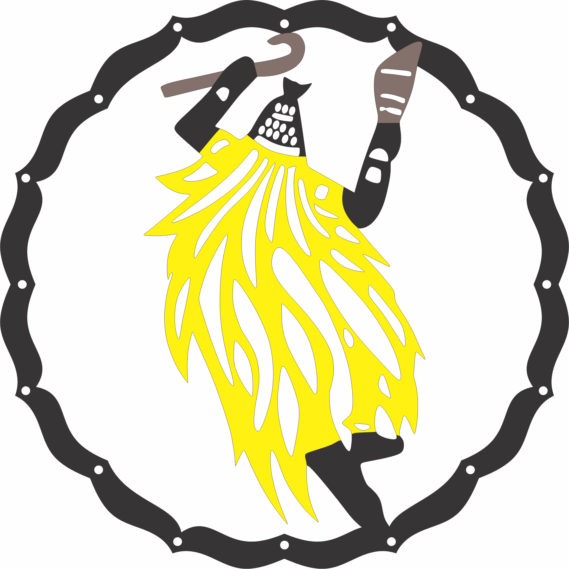 imagem do arquivo vetor para download Mandala Orixá  Obaluaê