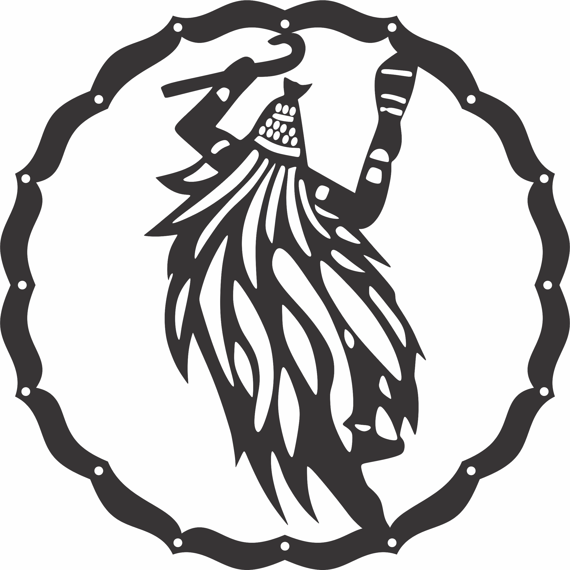 imagem do arquivo vetor para download Mandala Orixá  Obaluaê