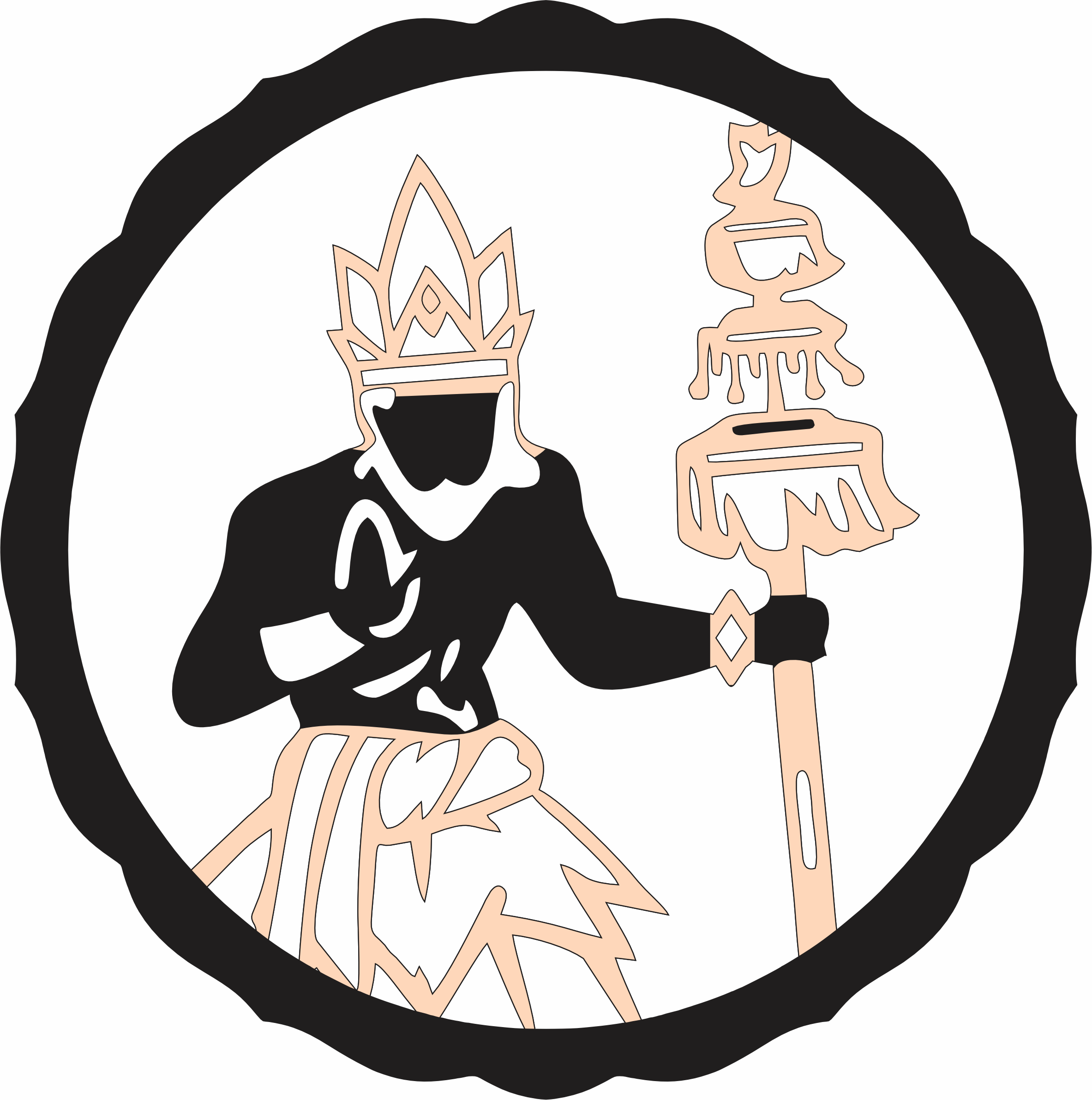 imagem do arquivo vetor para download Mandala Orixá  Oxalá