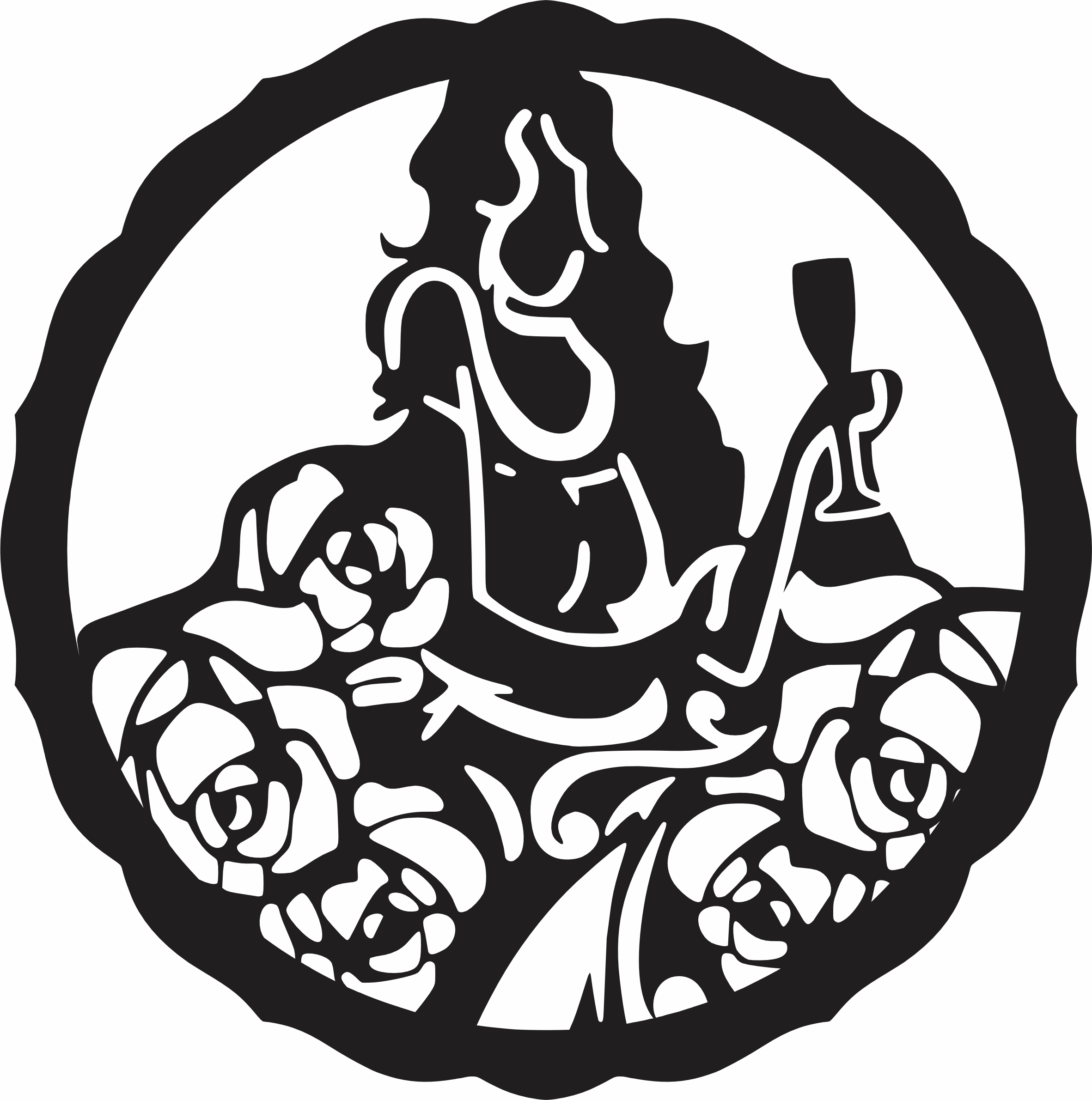 imagem do arquivo vetor para download Mandala Orixá   Pomba Gira 