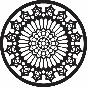 imagem do arquivo vetor para download Mandala Ornamental 
