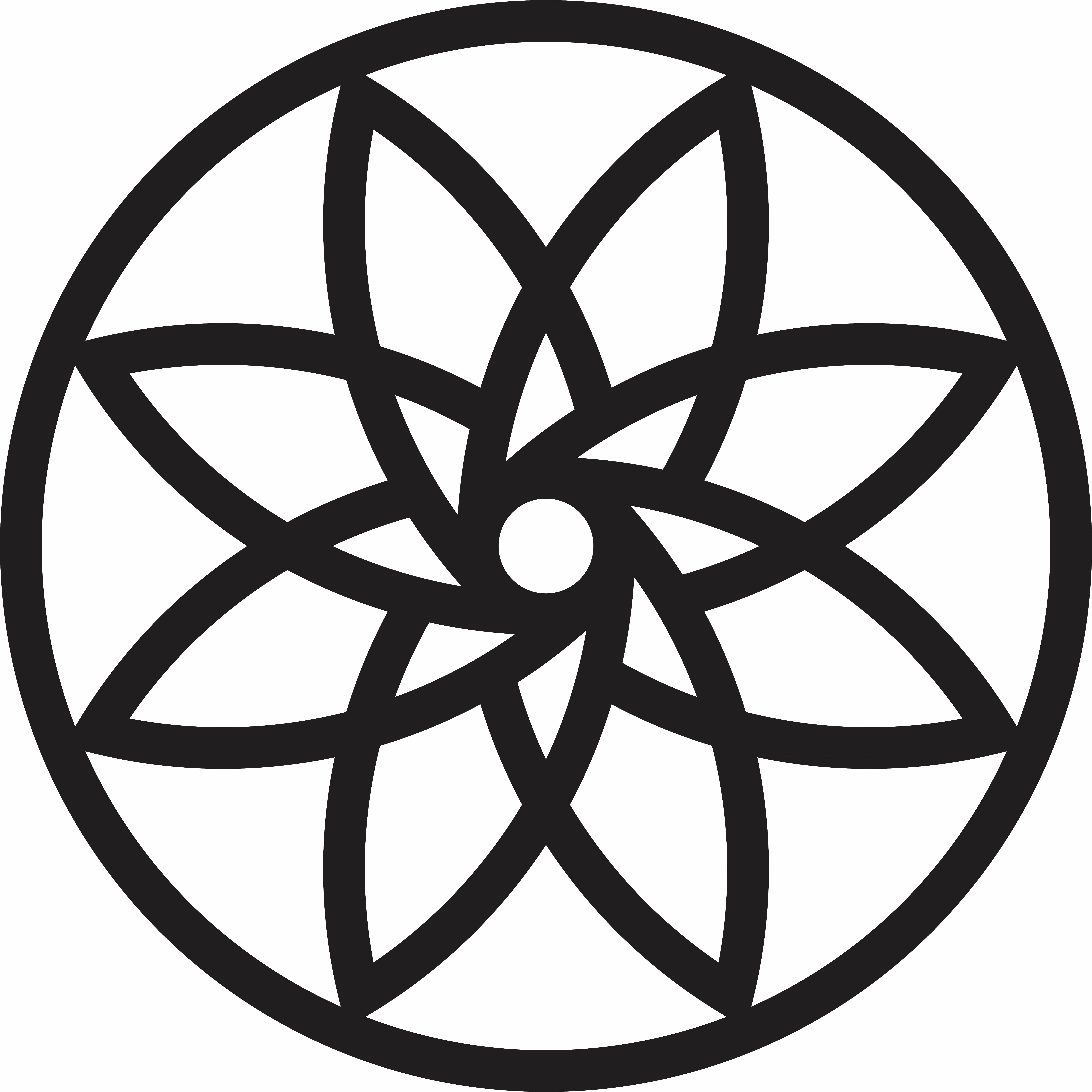 imagem do arquivo vetor para download Mandala Pétalas Sobrepostas