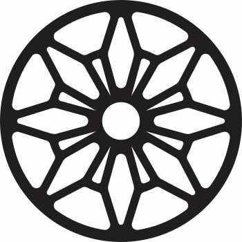 imagem do arquivo vetor para download Mandala de Cristais